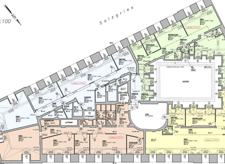 Büro zur Miete 4.394 € 6 Zimmer Wien 1010