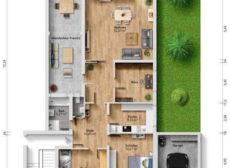 Wohnung zum Kauf 238.000 € 4 Zimmer 130 m² Großauheim Hanau 63457