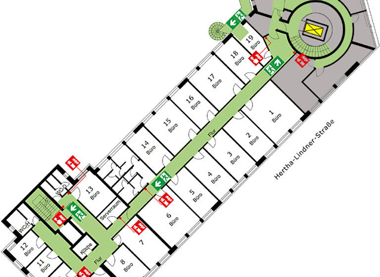 Bürofläche zur Miete provisionsfrei 890 € 33 m² Bürofläche Hertha-Lindner-Straße Wilsdruffer Vorstadt/Seevorstadt-West Dresden 01067