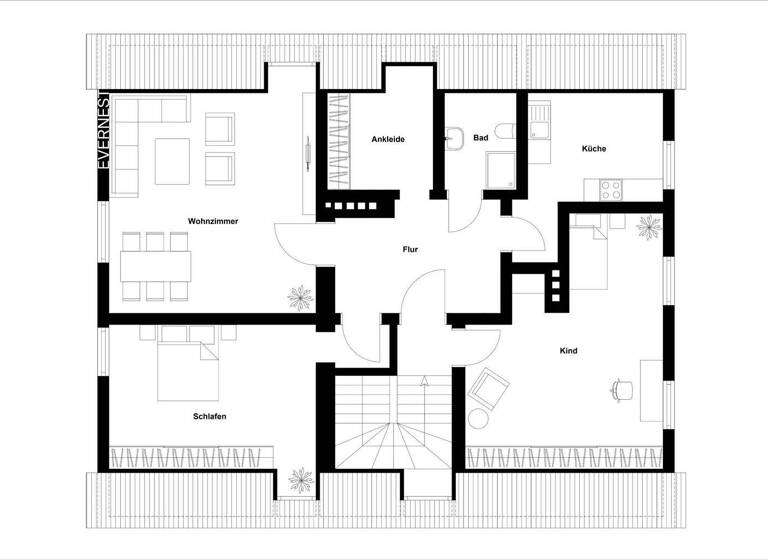 Wohnung zum Kauf 169.000 € 4 Zimmer 67,6 m² 2. Geschoss Innenstadt Bielefeld 33604