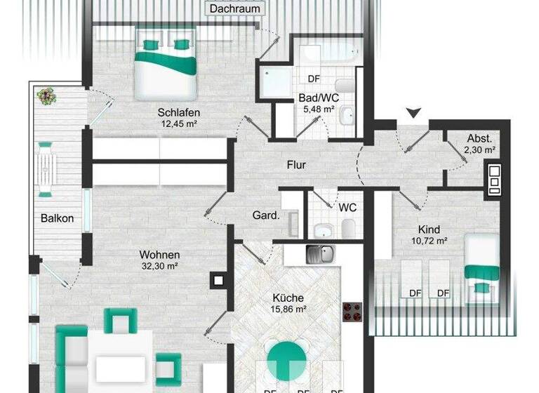 Wohnung zum Kauf 440.000 € 3 Zimmer 92 m² 2. Geschoss Füssen 87629