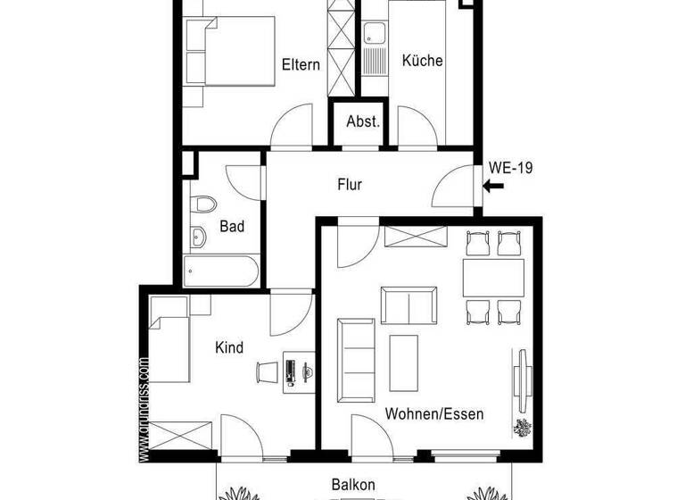 Wohnung zum Kauf 599.800 € 3 Zimmer 75 m² 1. Geschoss Gauting 82131