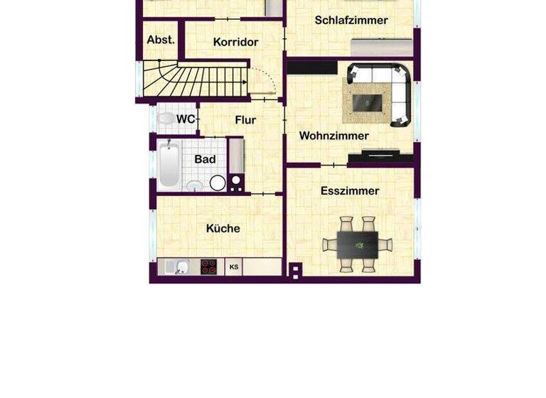 Wohnung zur Miete 950 € 4,5 Zimmer 103 m² 1. Geschoss frei ab sofort Seibotenberg 35 Seibotenberg Gerabronn 74582