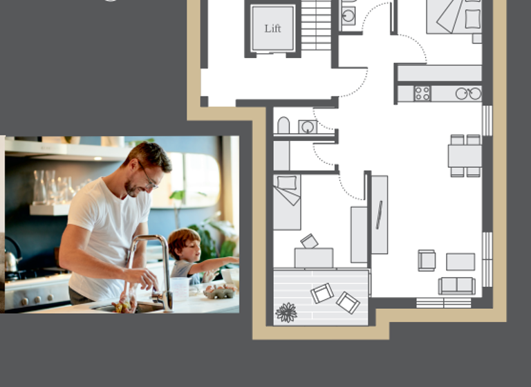 Wohnung zum Kauf - Erstbezug provisionsfrei 368.000 € 3 Zimmer 75,8 m² 2. Geschoss Salomon-Siedle-Straße Stadtgebiet Furtwangen im Schwarzwald 78120