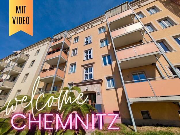 Wohnung zur Miete 347 € 2 Zimmer 54,1 m² 1. Geschoss Fritz-Reuter-Straße 31 Zentrum Zentrum 09111