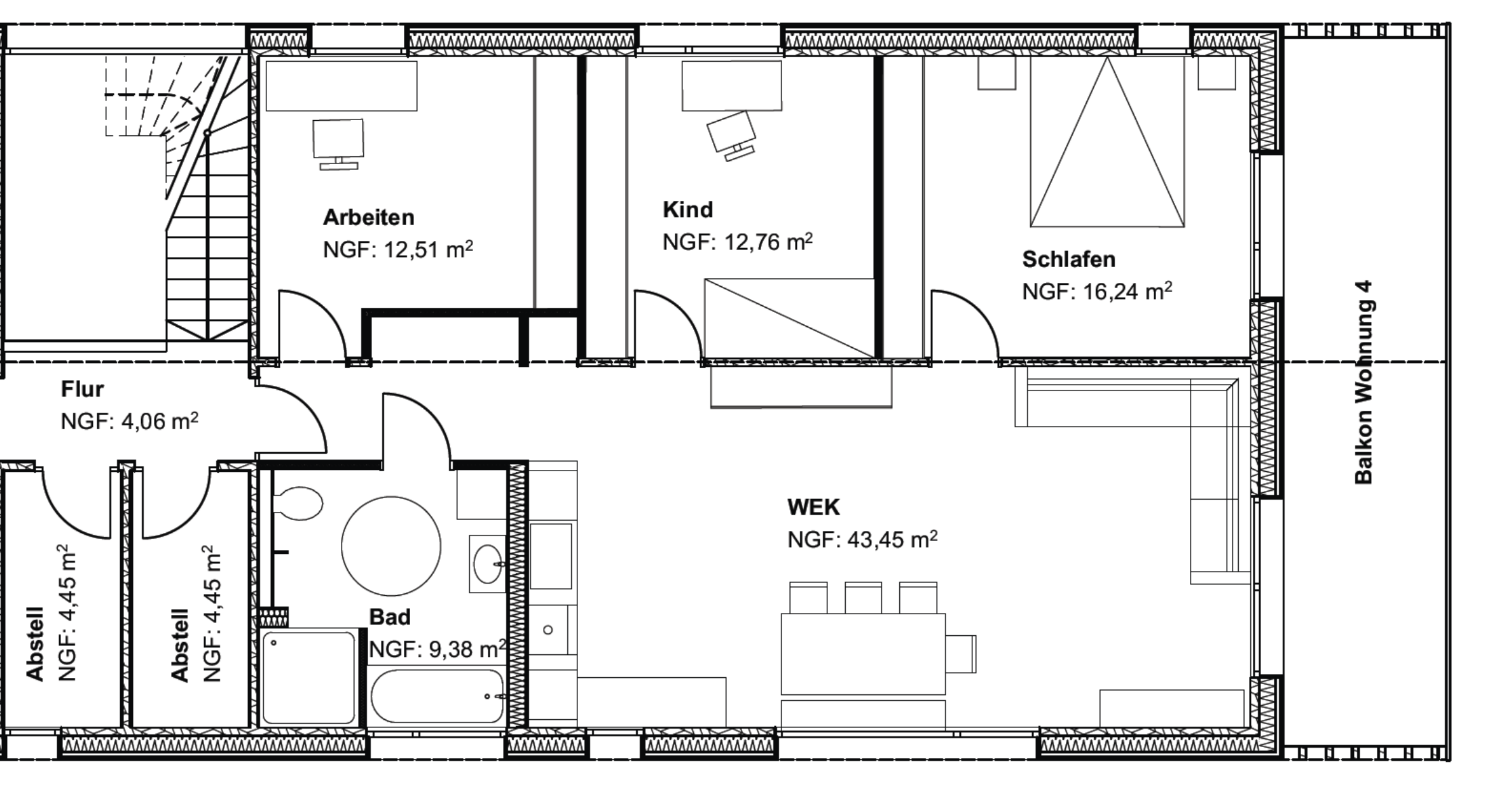 Studio zur Miete 1.340 € 4 Zimmer 104 m²<br/>Wohnfläche 1.<br/>Geschoss ab sofort<br/>Verfügbarkeit Werneck Werneck 97440