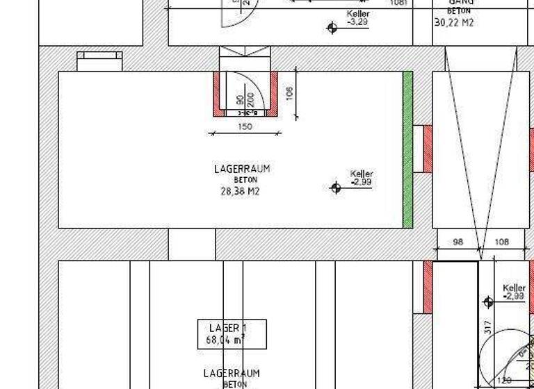Lagerhalle zur Miete 4 € 68 m² Lagerfläche Wien 1200