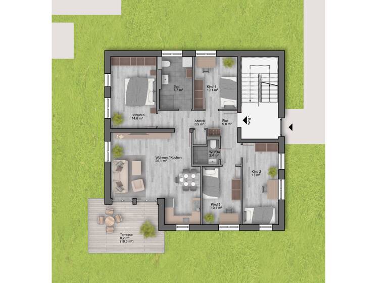 Wohnung zum Kauf provisionsfrei 794.200 € 5 Zimmer 104 m²<br/>Wohnfläche EG<br/>Geschoss Keppgrundstraße 9 Kleinzschachwitz Dresden 01259