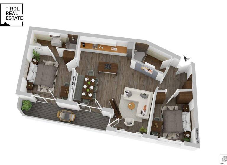 Wohnung zum Kauf 1.060.560 € 3 Zimmer 88,5 m² 1. Geschoss Sölden 6450