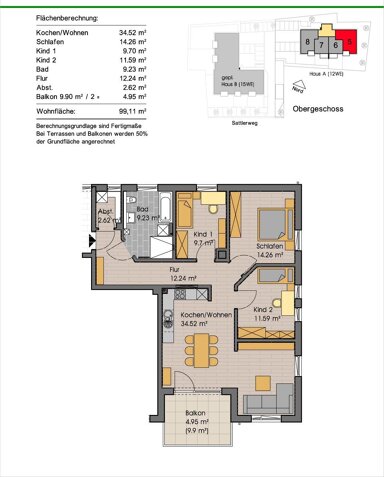 Wohnung zum Kauf provisionsfrei 368.000 € 4 Zimmer 99,4 m² Egg Egg 87743