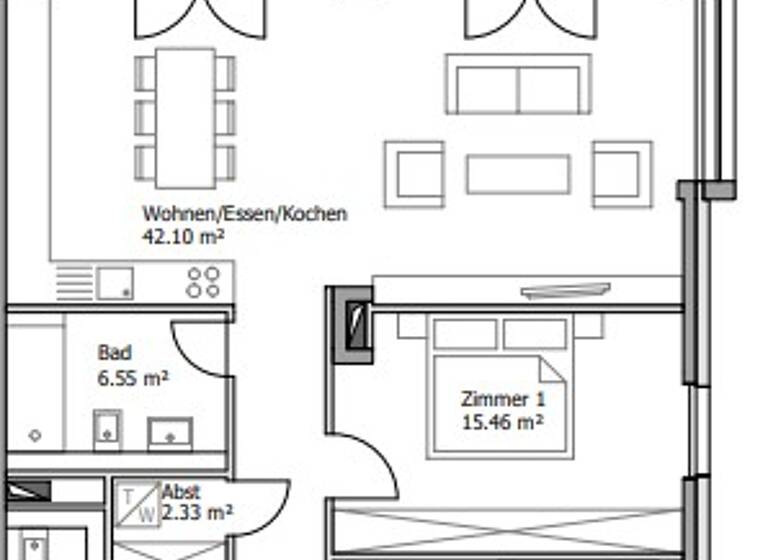 Wohnung zur Miete 1.650 € 3 Zimmer 109 m² 2. Geschoss frei ab 01.07.2026 Bingen 55411
