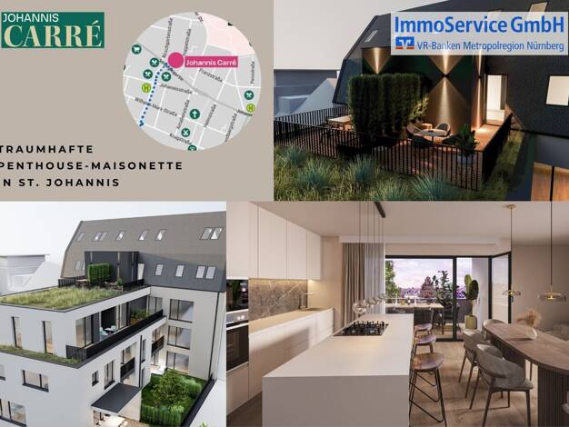 Maisonette zum Kauf - Neubau provisionsfrei 781.550 € 3 Zimmer 107,8 m² 4. Geschoss St Johannis Nürnberg 90419