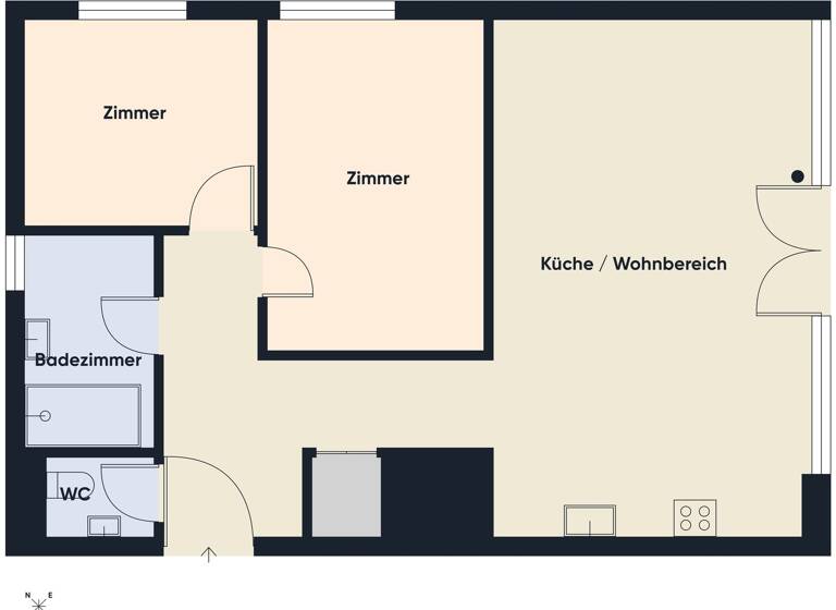 Wohnung zum Kauf 3 Zimmer 77,2 m² EG Deltastraße 49 Höchst 6973