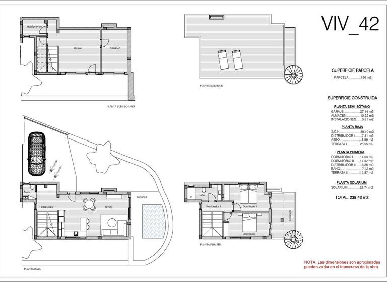 Villa zum Kauf provisionsfrei 520.000 € 4 Zimmer 238 m² 196 m² Grundstück Calle ALICANTE 36-50 Algorfa  03169
