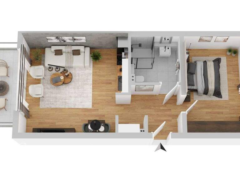 Penthouse zum Kauf - Erstbezug provisionsfrei 335.000 € 2 Zimmer 59,1 m² 3. Geschoss Wiescheid Langenfeld (Rheinland) 40764