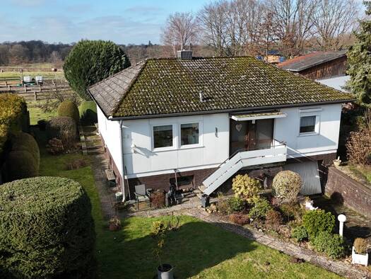 Einfamilienhaus zum Kauf 199.000 € 3 Zimmer 102 m² 869 m² Grundstück Kabenweg 5 Langenrehm Rosengarten 21224