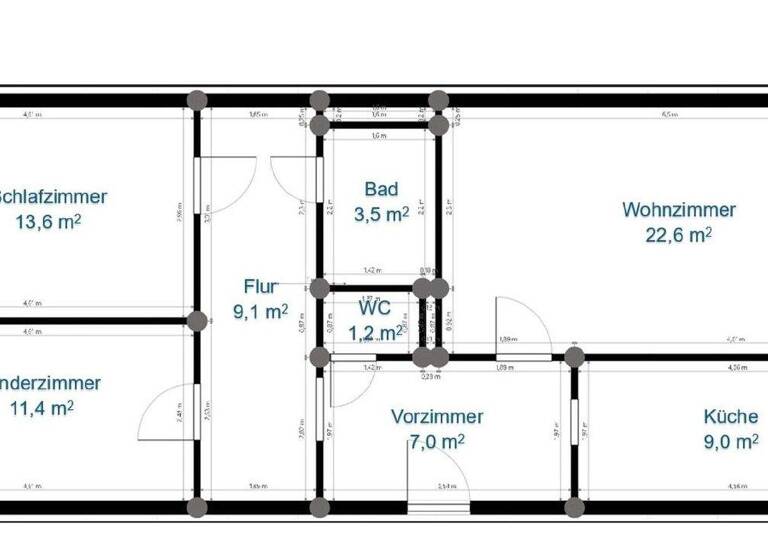 Wohnung zur Miete 1.138 € 3 Zimmer 78,5 m² 5. Geschoss Gentzgasse 129 Wien 1180