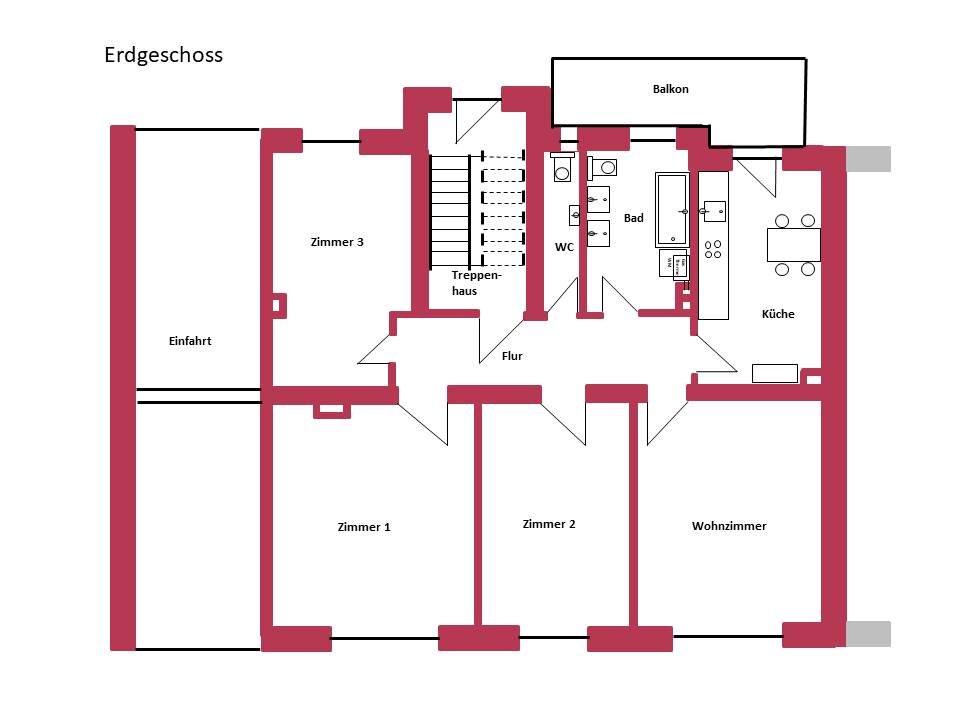 Wohnung zur Miete 1.145 € 4 Zimmer 106 m²<br/>Wohnfläche EG<br/>Geschoss Veilhof Nürnberg 90489