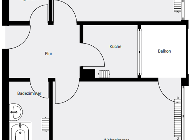 Wohnung zur Miete 533 € 2 Zimmer 43 m² 3. Geschoss frei ab sofort Ziegelsteinstr. 24 Loher Moos Nürnberg 90411