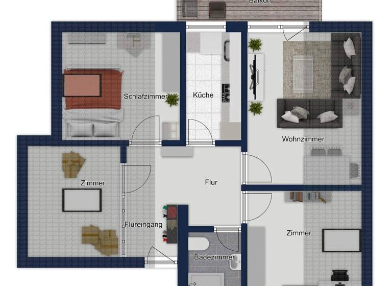 Wohnung zum Kauf 185.000 € 3 Zimmer 60 m² 2. Geschoss Bretten 75015