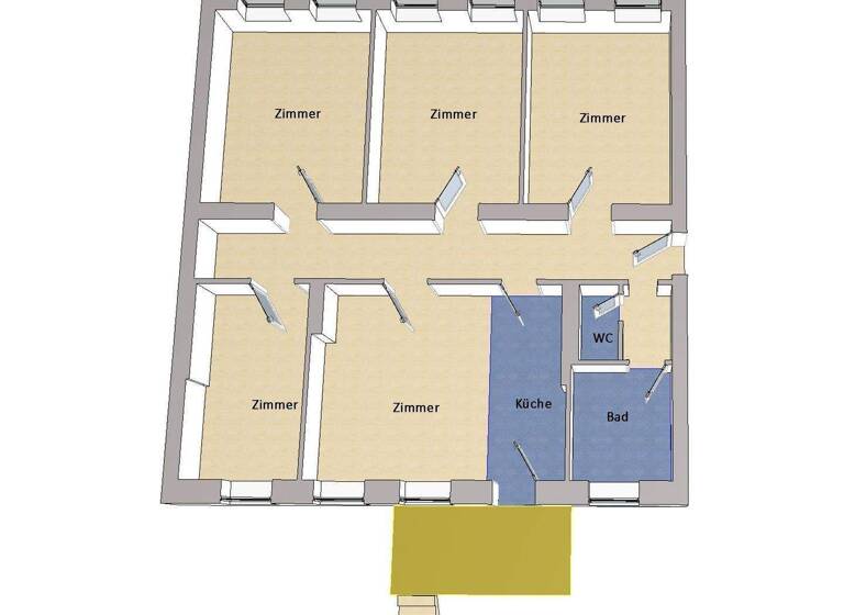 Wohnung zum Kauf 799.000 € 5 Zimmer 133 m² EG frei ab sofort Kreuzberg Berlin 10997