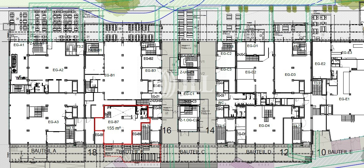 Bürofläche zur Miete provisionsfrei 35 € 6.335,7 m²<br/>Bürofläche ab 390 m²<br/>Teilbarkeit Echarding München 81671