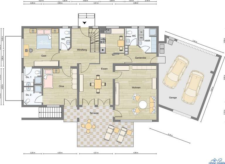Einfamilienhaus zum Kauf provisionsfrei 557.000 € 7 Zimmer 207,5 m² 818 m² Grundstück Bad Füssing 94072