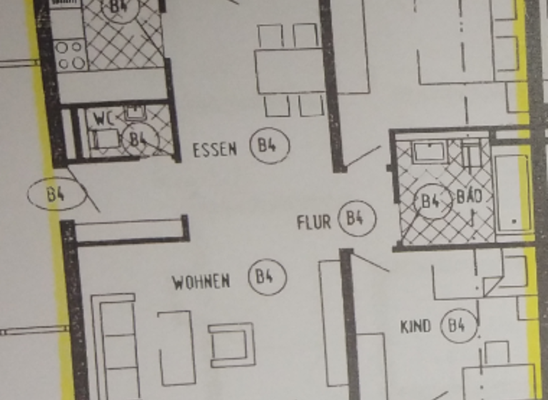 Wohnung zur Miete 1.000 € 3 Zimmer 79 m² Geschoss -1/3 frei ab sofort Sontheim Heilbronn 74081