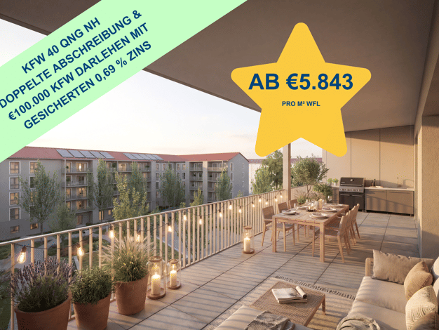 Wohnung zum Kauf - Erstbezug provisionsfrei 204.900 € 1 Zimmer 29,3 m² Kasernenviertel Regensburg 93053