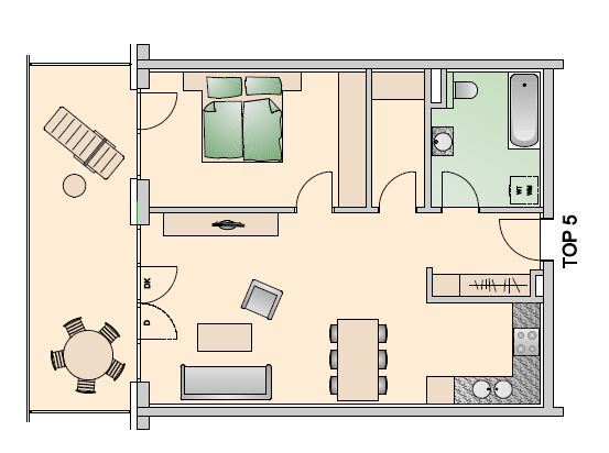 Terrassenwohnung zur Miete 845 € 2 Zimmer 62 m²<br/>Wohnfläche 2.<br/>Geschoss 01.02.2025<br/>Verfügbarkeit Walgaustraße 19 Weiler 6837