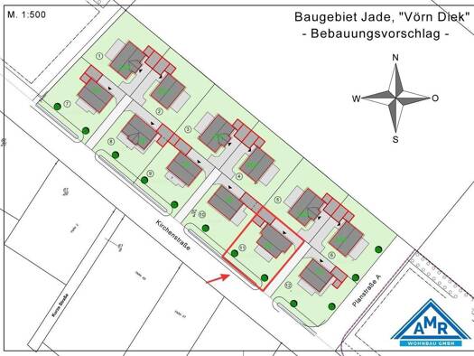 Grundstück zum Kauf 71.875 € 635 m² Grundstück Norderschweiburg Jade 26349