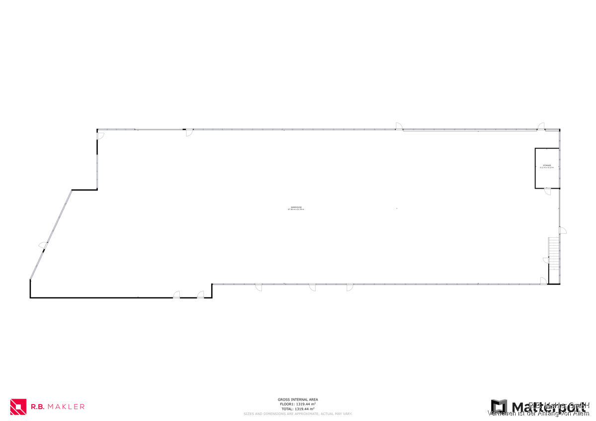 Lagerhalle zur Miete 5.014 € 1.319,4 m²<br/>Lagerfläche Siesel Plettenberg 58840