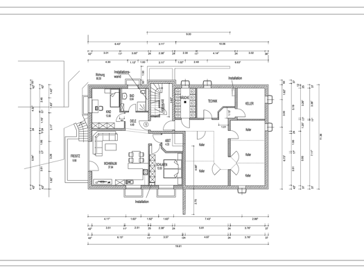 Wohnung zur Miete 1.000 € 3 Zimmer 83 m² Geschoss -1/4 frei ab 01.05.2026 Tauberfeld Buxheim 85114