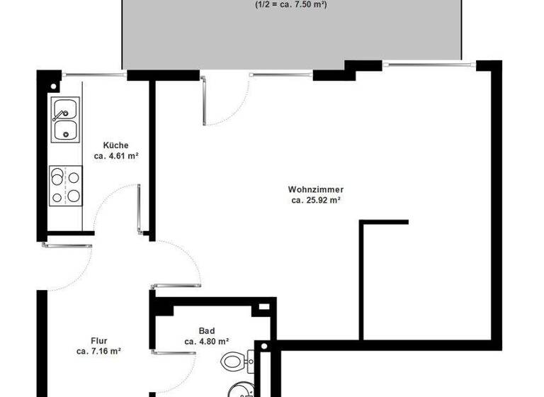 Studio zum Kauf 465.000 € 1 Zimmer 49 m² EG Rotherbaum Hamburg 20148