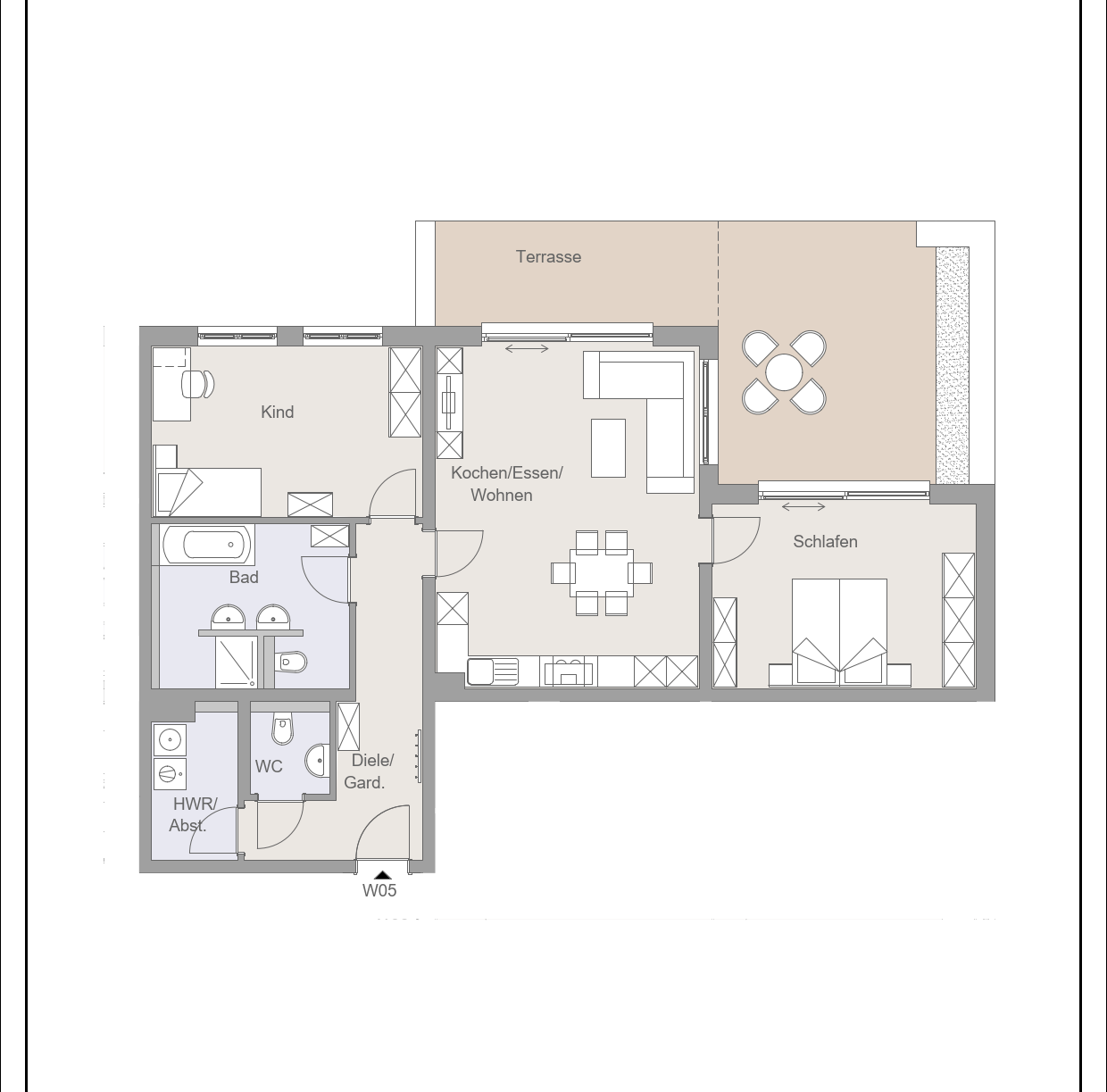 Wohnung zur Miete 1.375 € 3 Zimmer 110 m²<br/>Wohnfläche 1.<br/>Geschoss Erzgebirgstrasse 12/14 Niederndirf Waldkraiburg 84478