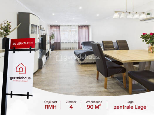 Reihenmittelhaus zum Kauf 223.900 € 4 Zimmer 90 m² 148 m² Grundstück Nordhorn 48529