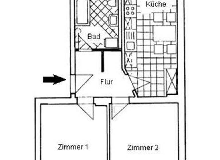 Wohnung zur Miete 480 € 2 Zimmer 63,7 m² 2. Geschoss frei ab sofort Watstr. 22 Nord Brandenburg an der Havel 14770