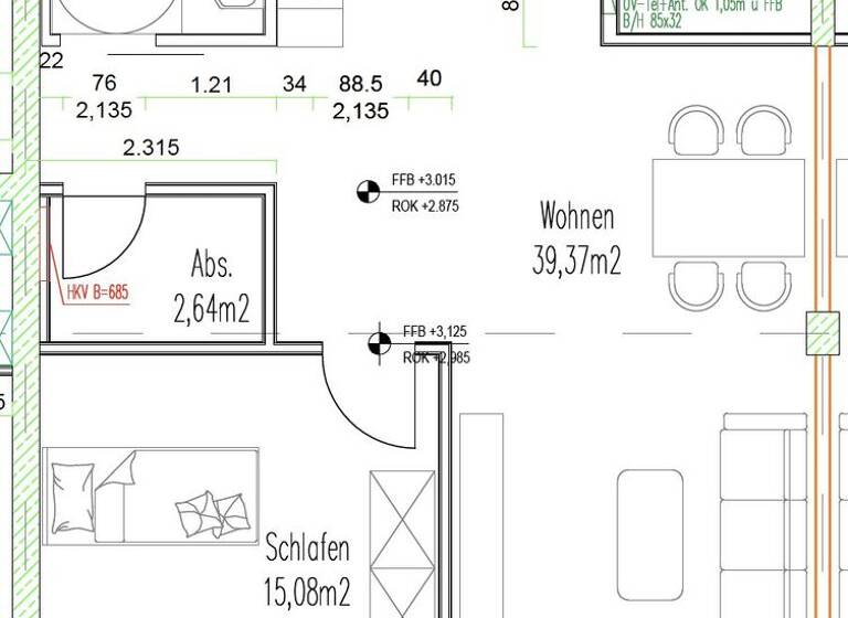 Wohnung zur Miete - Erstbezug 872 € 2 Zimmer 67 m² Eilenburger Str. 53a Reudnitz-Thonberg Leipzig 04317