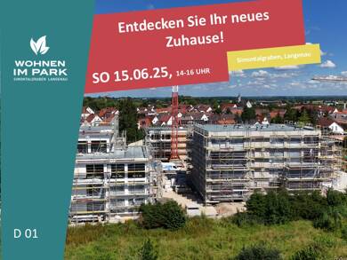 Wohnung zum Kauf - Neubau provisionsfrei 413.900 € 3 Zimmer 79,4 m² EG Am Simontalgraben 23 Langenau Langenau 89129