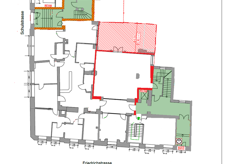 Bürofläche zur Miete 1.590 € 1 Zimmer 106 m² Bürofläche Friedrichstraße 22 Schelfstadt Schwerin 19055