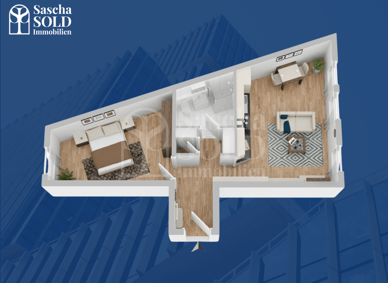 Wohnung zum Kauf 110.000 € 2 Zimmer 49,6 m² 2. Geschoss Dudweiler Saarbrücken 66125