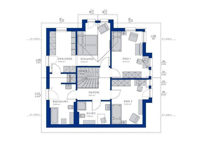 Haus zum Kauf 671.302 € 5 Zimmer 174 m² 550 m² Grundstück Eversten Oldenburg 26127