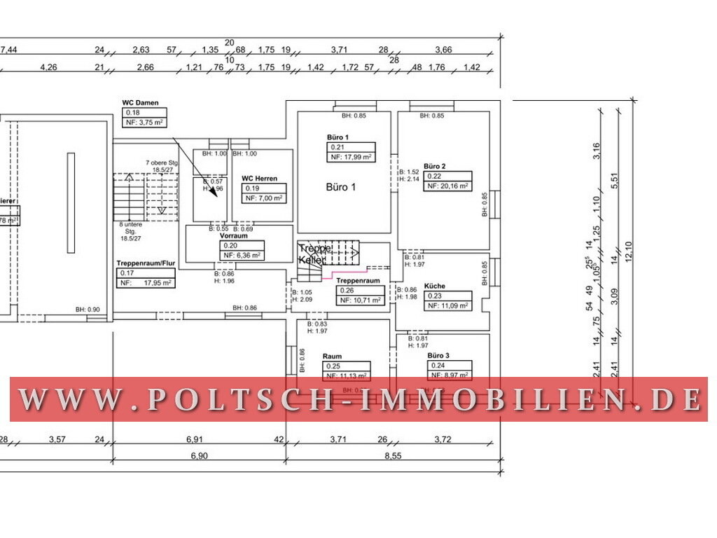 Büro-/Praxisfläche zur Miete 449 € 97 m²<br/>Bürofläche Tinz Gera 07546