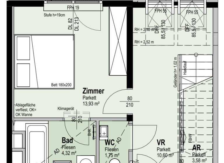 Wohnung zum Kauf - Erstbezug 693.800 € 3 Zimmer 89 m² 5. Geschoss Fahrbachgasse 6 Wien 1210