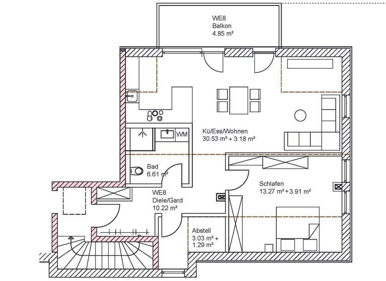 Wohnung zum Kauf provisionsfrei 479.000 € 2 Zimmer 76,9 m² Traunstein 83278