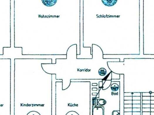 Wohnung zur Miete 490 € 3 Zimmer 60 m² 1. Geschoss Schulstraße 9 Bürgel Bürgel 07616