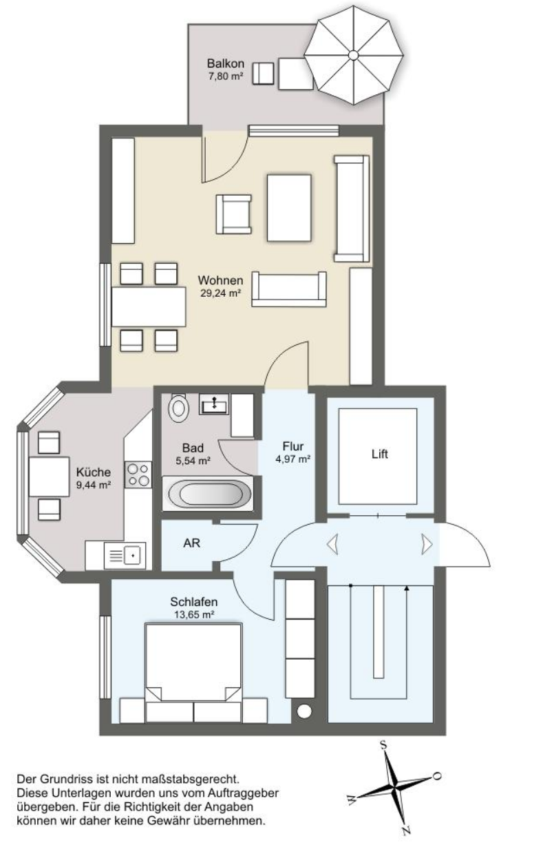 Wohnung zur Miete 520 € 2 Zimmer 64 m²<br/>Wohnfläche 1.<br/>Geschoss ab sofort<br/>Verfügbarkeit Mitte - Nord Bremerhaven 27568