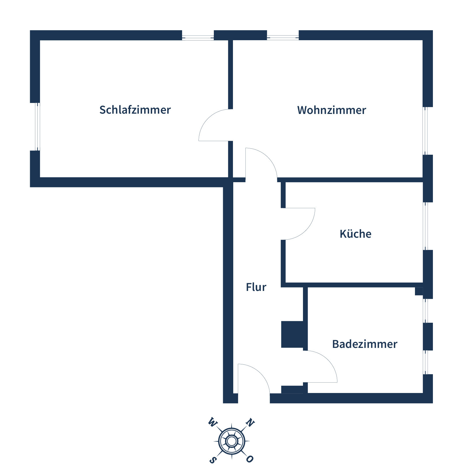 Wohnung zum Kauf 95.000 € 2 Zimmer 50 m²<br/>Wohnfläche 1.<br/>Geschoss Welheim Bottrop 46238