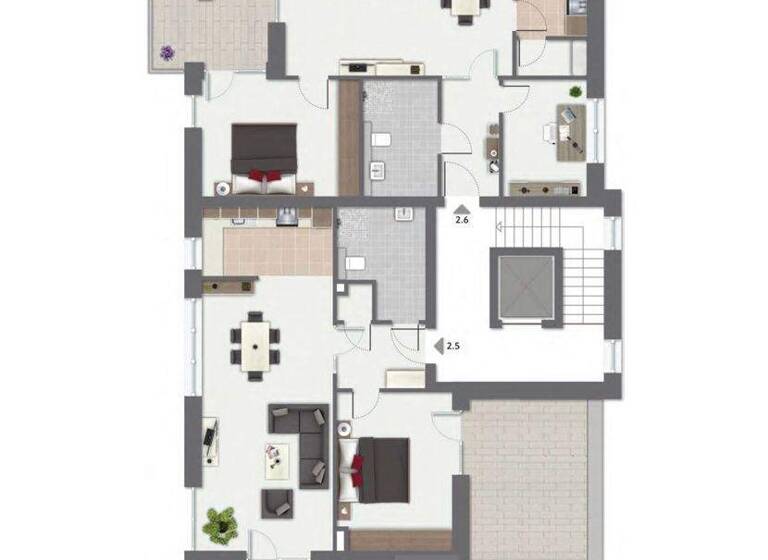 Wohnung zur Miete - Erstbezug 1.050 € 2 Zimmer 77,6 m² Eichenweg 25 Warendorf 48231