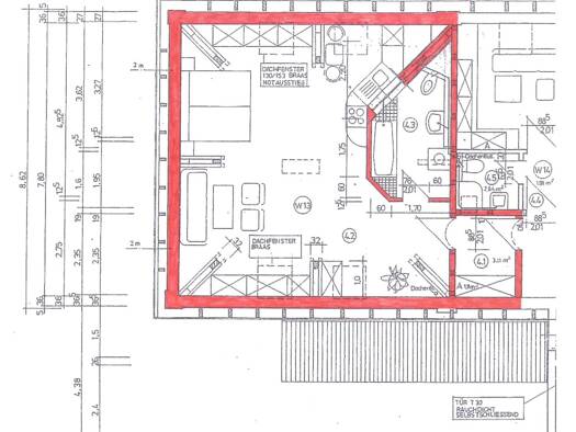 Wohnung zur Miete 475 € 1 Zimmer 50 m² 3. Geschoss Falkstraße 7 Nordvorstadt Weimar 99423
